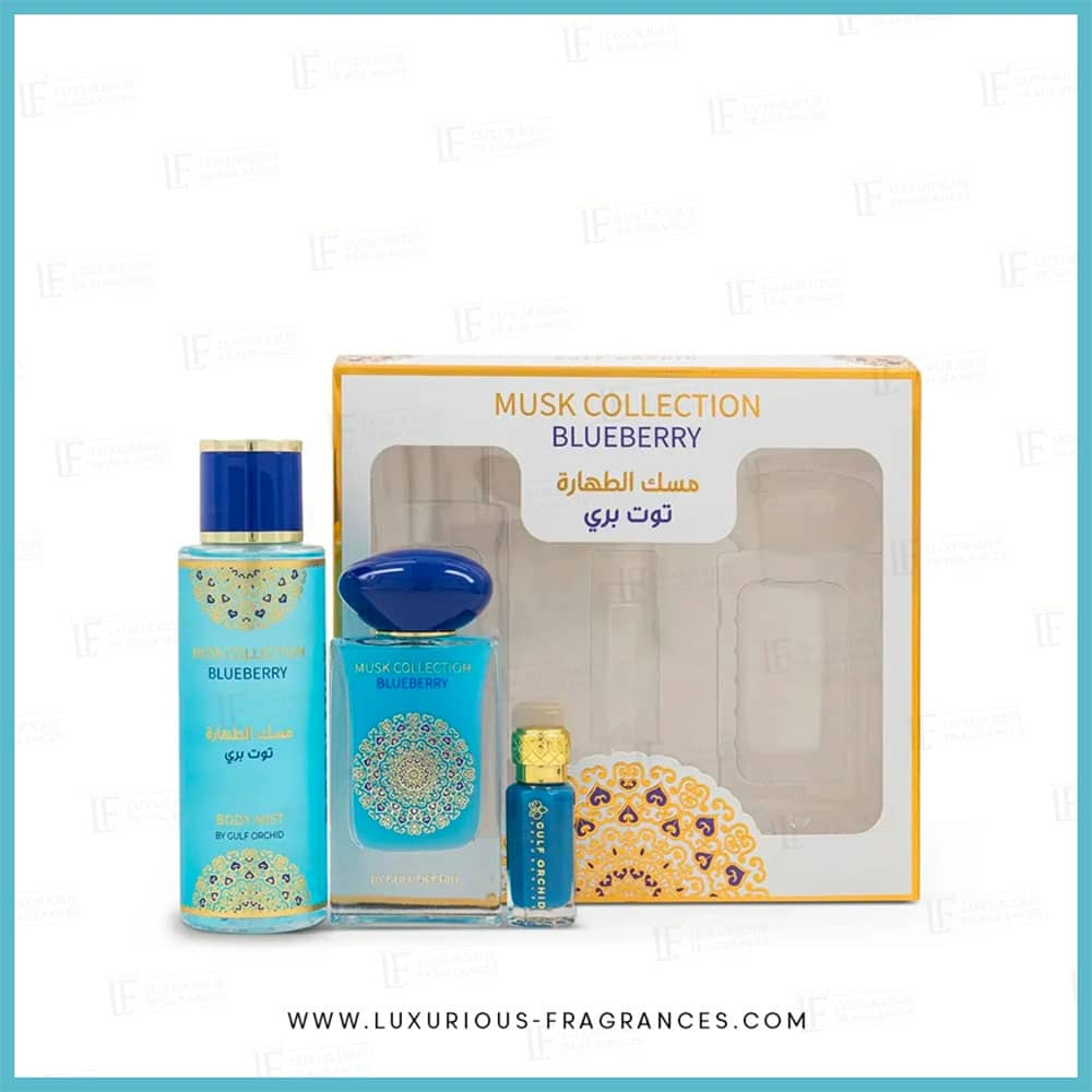 Blueberry Perfume Set 3 Products Gulf Orchid