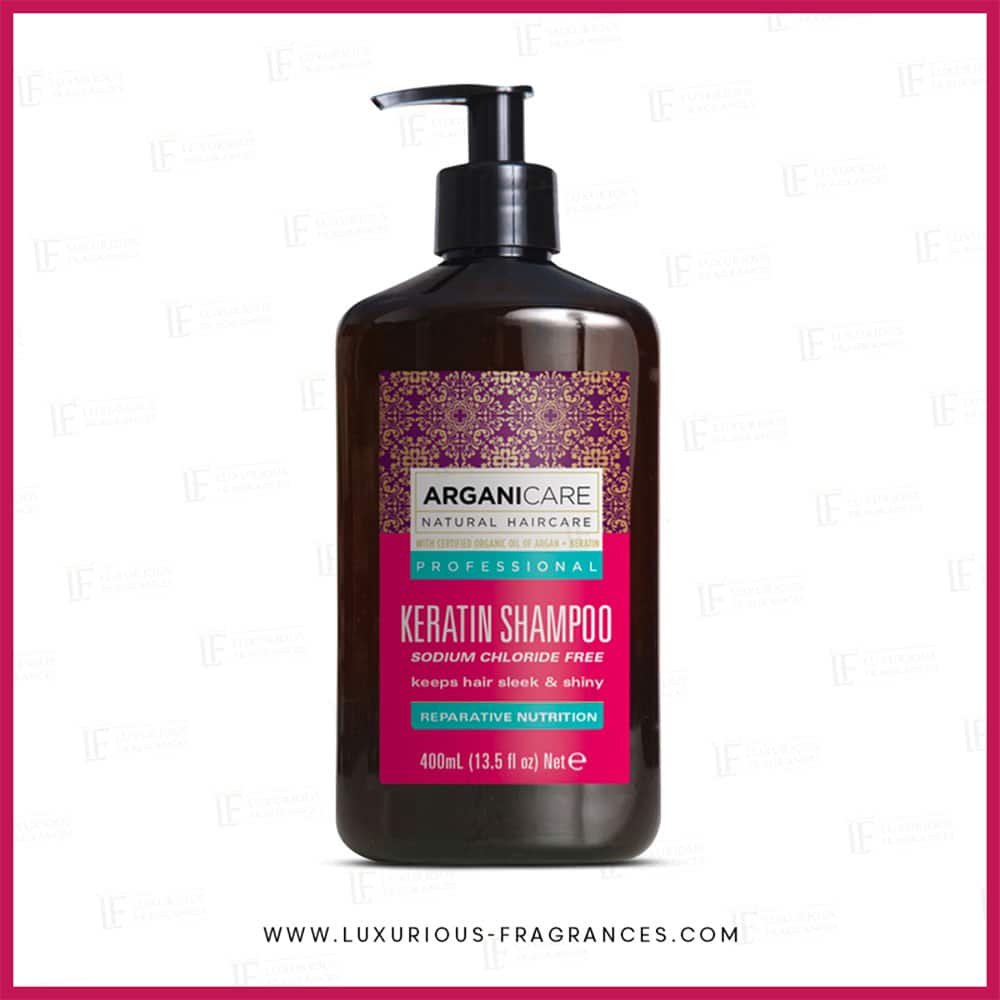 Shampoing réparateur et nutritif à la kératine 400ml - Arganicare