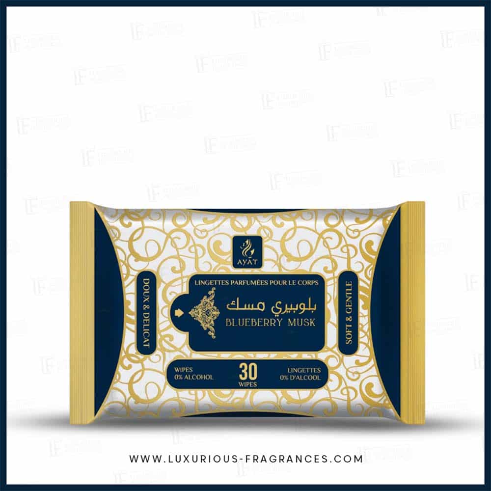 30 lingettes parfumées Blueberry Musk - Ayat Perfumes