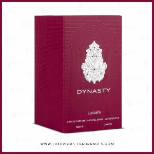 boite Dynasty de Lattafa - Eau de parfum mixte moderne - 100 ml