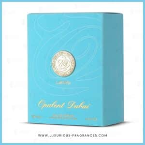 boite Opulent Dubai de Lattafa - Eau de parfum mixte moderne - 100 ml