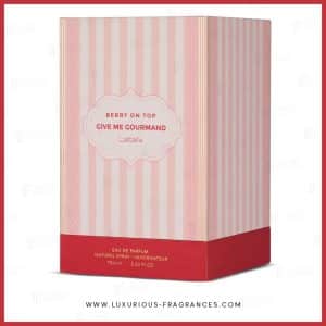 boite Berry On Top (Give Me Gourmand) de Lattafa - Eau de parfum féminine gourmande - 75 ml