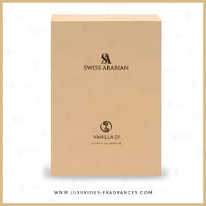boite Vanilla 01 de Swiss Arabian - Extrait de parfum féminin irrésistible - 50 ml