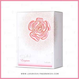 boite Layaan de Lattafa - Eau de parfum féminine fruitée - 75 ml