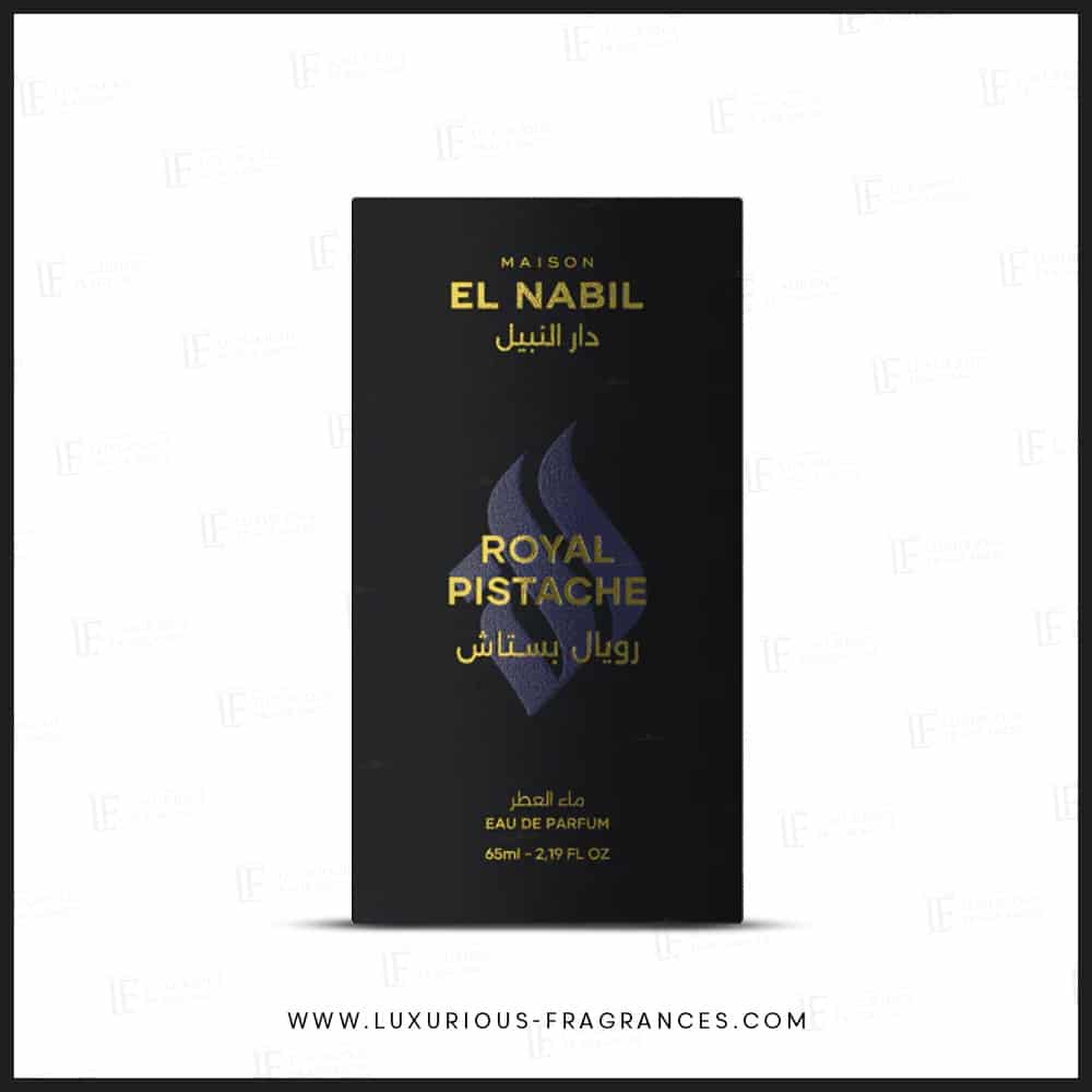 boîte Royal Pistache de Maison El Nabil - Eau de parfum mixte gourmande - 65 ml