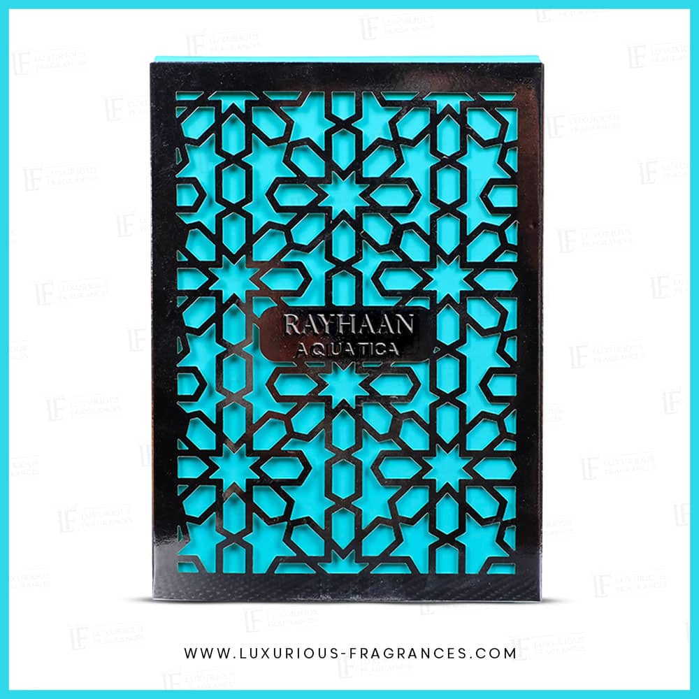 boite Aquatica de Rayhaan Perfumes - Eau de parfum masculin tendance - 100 ml