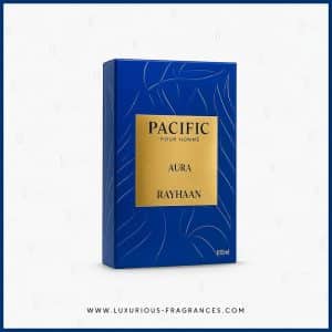 balenie Pacific Aura od Rayhaan Perfumes – svieža pánska parfémová voda – 100 ml