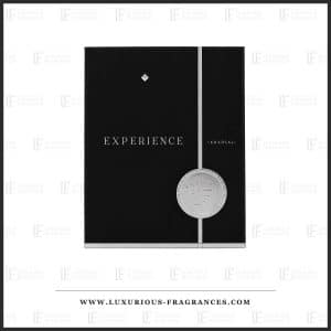 Czarne opakowanie zawierające 25 buteleczek „Experience” marki Khadlaj, woda perfumowana unisex 100 ml
