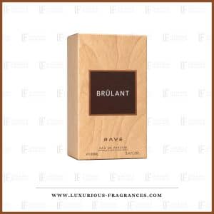 Coffret bois clair de Brulant de Rave, eau de parfum mixte 100 ml
