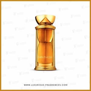 Goldfarbener Sanduhrflakon „Chronicles“ von French Avenue, Herrenparfüm-Eau de Parfum, 80 ml