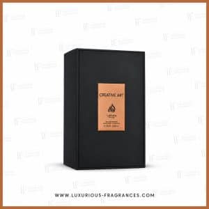 Coffret noir Creative Art de Lattafa Pride à cartouche cuivré, eau de parfum 100 ml