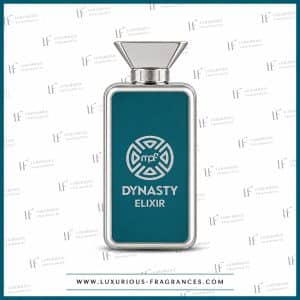 Flakon „Dynasty Elixir“ von MPF, Eau de Parfum für Herren, 100 ml, petrolblau und silbermetallic
