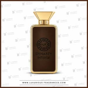 Flakon „Dynasty Intense“ von MPF, Eau de Parfum für Damen, 100 ml, schokoladenbraun und goldfarben