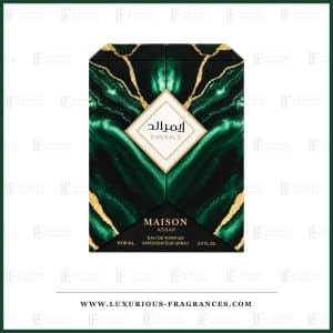 Geschenkset „Emerald“ in Grünmarmor und Gold von Maison Asrar, Eau de Parfum für Herren, 110 ml