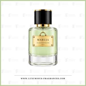 Maruja Collection Prestige Paris parfumeekstraktflaske, 50 ml, mandelgrøn med forgyldt plade