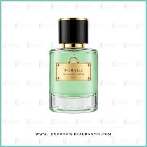 Mirage Collection Prestige Paris parfumeekstrakt, 50 ml, vandgrøn flaske med forgyldt plakette