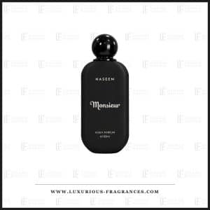 Monsieur de Naseem, sort stenformet flakon, alkoholfri herreparfume, 100 ml