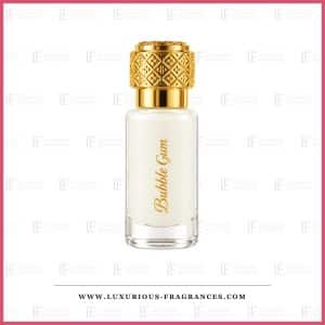 Flakon med Tahara Bubble Gum-moskus fra Dubai Flower, alkoholfri moskus, 12 ml