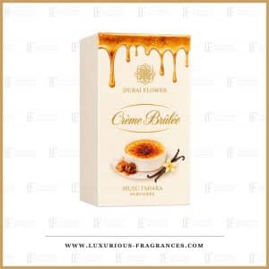 Gavesæt med Tahara Crème Brûlée-moskus fra Dubai Flower, alkoholfri moskus, 12 ml