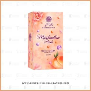 Tahara Marshmallow Peach-moskus-sæt fra Dubai Flower, alkoholfri moskus, 12 ml