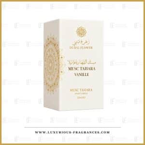 Sæt med Tahara Vanille-moskus fra Dubai Flower, alkoholfri moskus, 12 ml