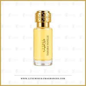 Flakon med Tahara Vanille-moskus fra Dubai Flower, alkoholfri moskus, 12 ml