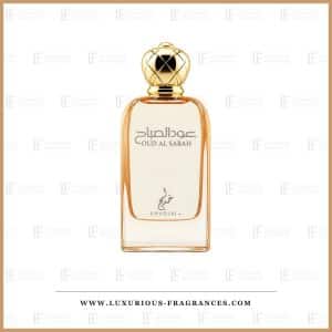 Flacon transparent de Oud Al Sabah de Khadlaj, eau de parfum mixte 100 ml a bouchon dore