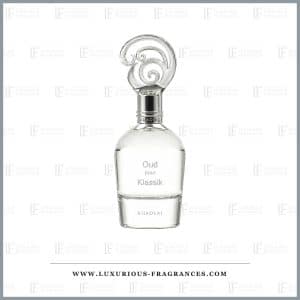 Flacon en verre transparent Oud Pour Klassik de Khadlaj, eau de parfum mixte 100 ml