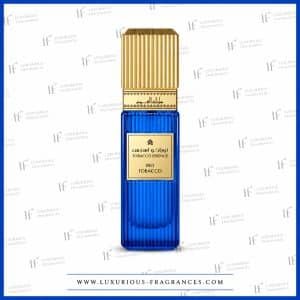 Flakon „Rio Tobacco“ von Mamlakat Al Oud, Eau de Parfum für Damen und Herren, 100 ml, geriffelte Flasche in Königsblau