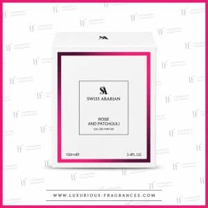 Geschenkset „Rose and Patchouli“ von Swiss Arabian, Eau de Parfum für Damen, 100 ml