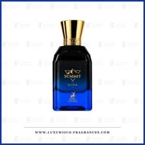 Sort og blå flaske med Summit Elixir fra Maison Alhambra, eau de parfum til mænd, 100 ml