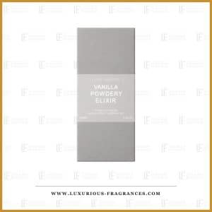 Coffret gris de Vanilla Powdery Elixir de Loui Martin, extrait de parfum mixte 100 ml