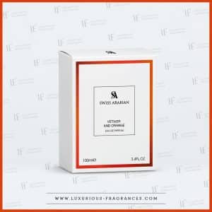 Geschenkset „Vetiver and Orange“ von Swiss Arabian, Eau de Parfum für Damen und Herren, 100 ml