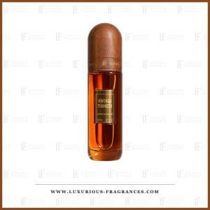 Flacon ambre a capot de bois de Vintage Tobacco d Ibrahim Al Qurashi, extrait de parfum mixte 100 ml