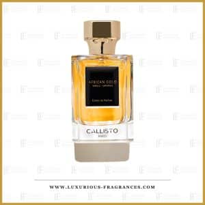 Flacon dâAfrican Gold de Callisto Paris, extrait de parfum mixte 100 ml