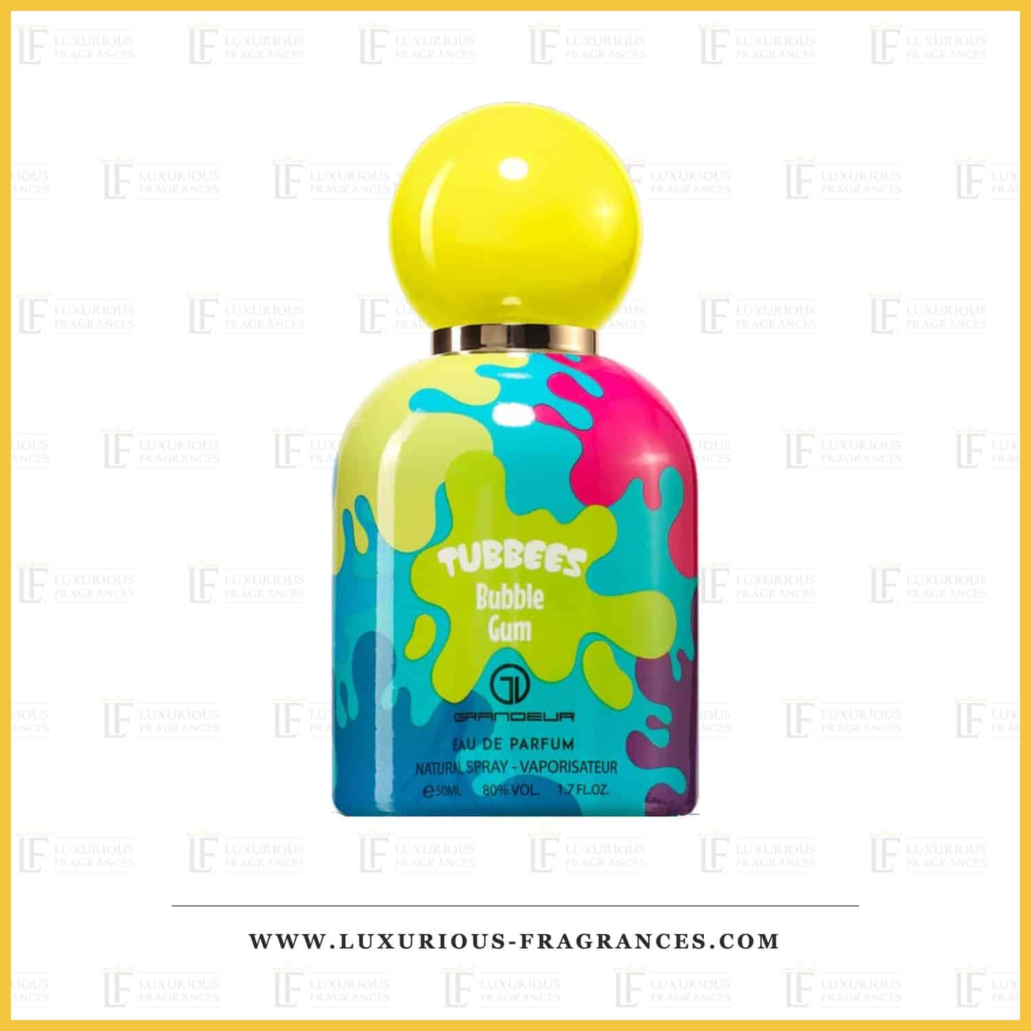 Flacon du parfum Bubble Gum de Tubbees, eau de parfum mixte 50 ml