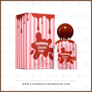 Geschenkset mit dem Parfüm „Chocolate Fudge“ von Tubbees, Eau de Parfum für Damen und Herren, 50 ml