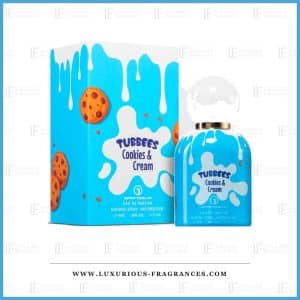 Geschenkset mit dem Parfüm „Cookies and Cream“ von Tubbees, Eau de Parfum für Damen und Herren, 50 ml