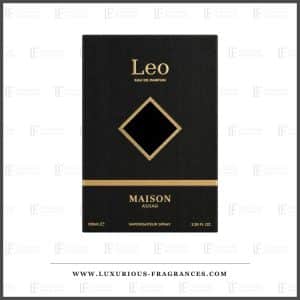 Coffret Leo de Maison Asrar etui noir texture losange dore 100 ml