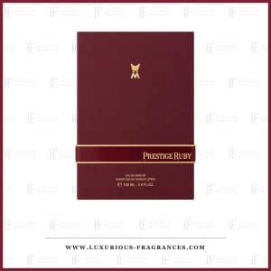 Luxus-Set „Ruby“ von Al Majed Oud, burgunderrote Schachtel mit goldenem Band, Eau de Parfum 100 ml
