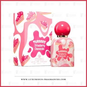 Geschenkset mit dem Parfüm „Strawberry Cheesecake“ von Tubbees, Eau de Parfum für Damen und Herren, 50 ml