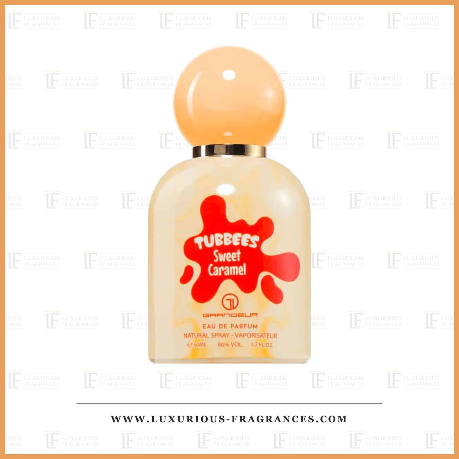 Flacon du parfum Sweet Caramel de Tubbees, eau de parfum mixte 50 ml