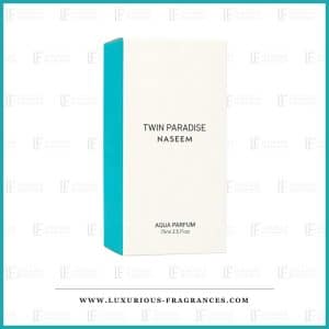 Geschenkset mit dem Parfüm „Twin Paradise“ von Naseem, Eau de Parfum, 75 ml