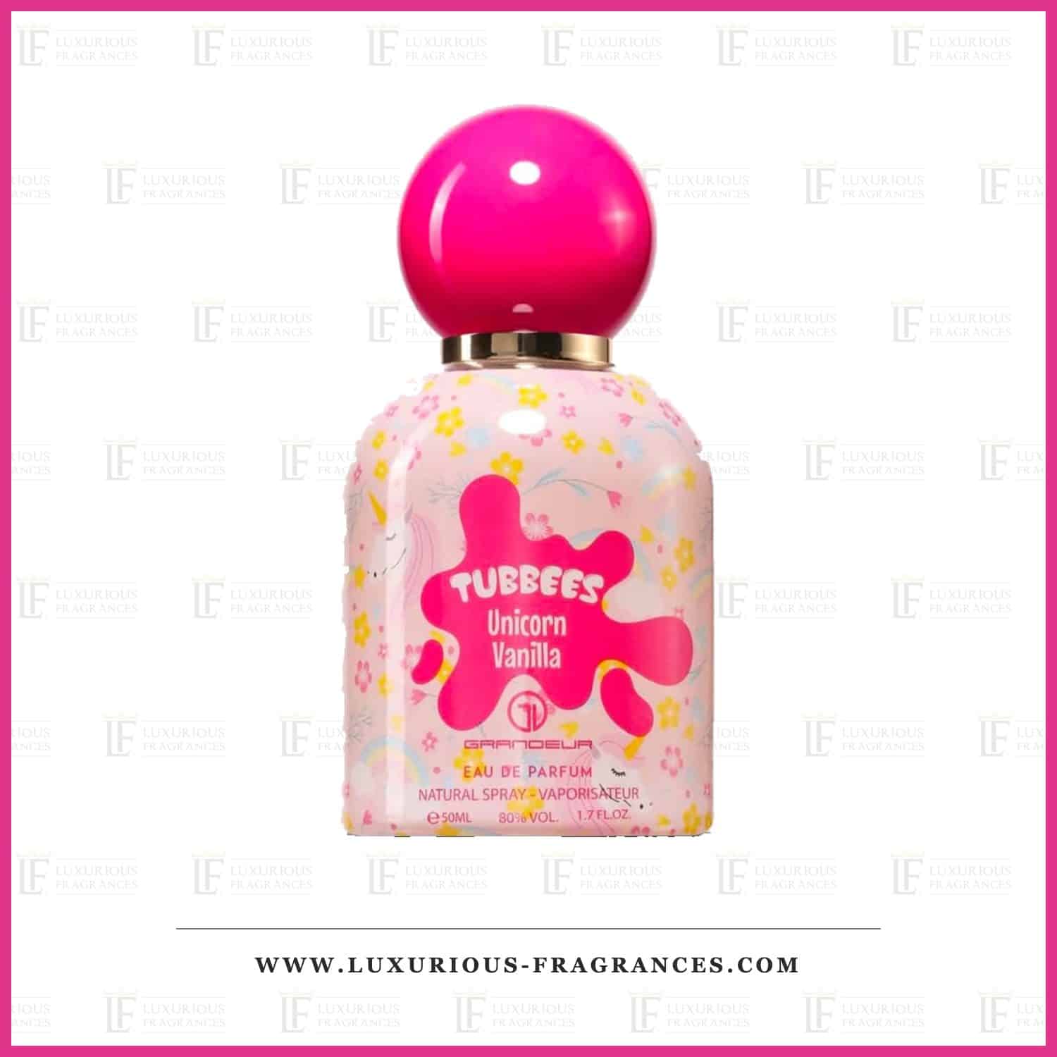 Flacon du parfum Unicorn Vanilla de Tubbees, eau de parfum mixte 50 ml