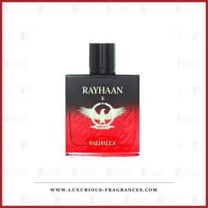 Flakon des Parfüms „Valhalla“ von Rayhaan Perfumes, Eau de Parfum für Damen und Herren, 100 ml
