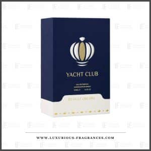 Yacht-Club-Set von Gulf Orchid, nachtblaues Etui mit vergoldetem Heißluftballon-Motiv, 100 ml